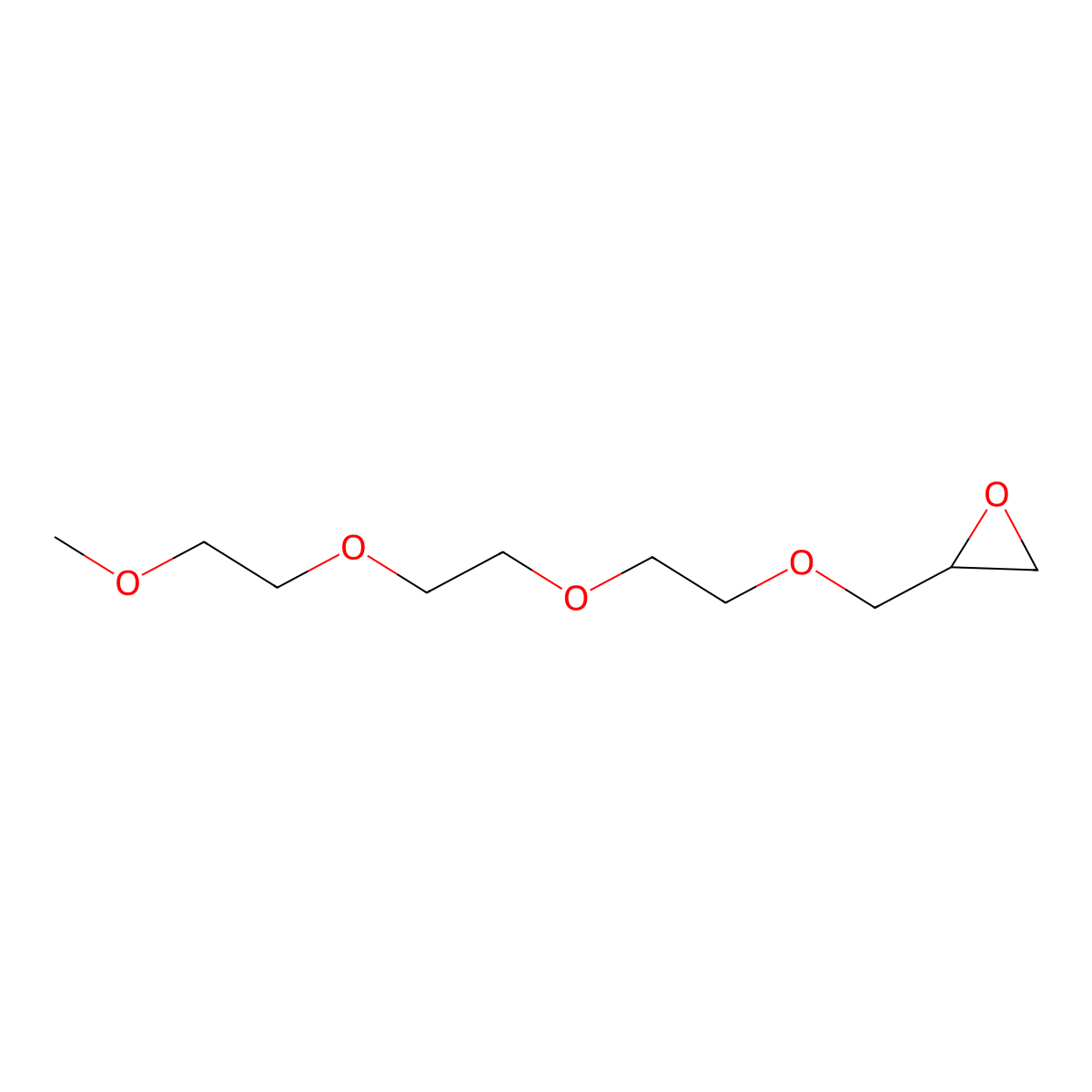 2-((2-(2-(2-Methoxyethoxy)ethoxy)ethoxy)methyl)oxirane molecular structure, CAS 73692-54-3