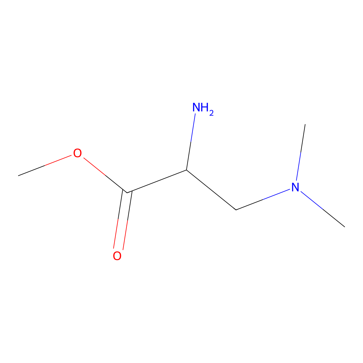 Methyl 2-amino-3-(dimethylamino)propanoate molecular structure, CAS 736921-14-5