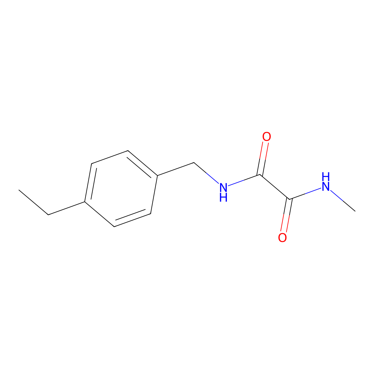 N-(4-ethylbenzyl)-N'-methylethanediamide molecular structure, CAS 736939-78-9