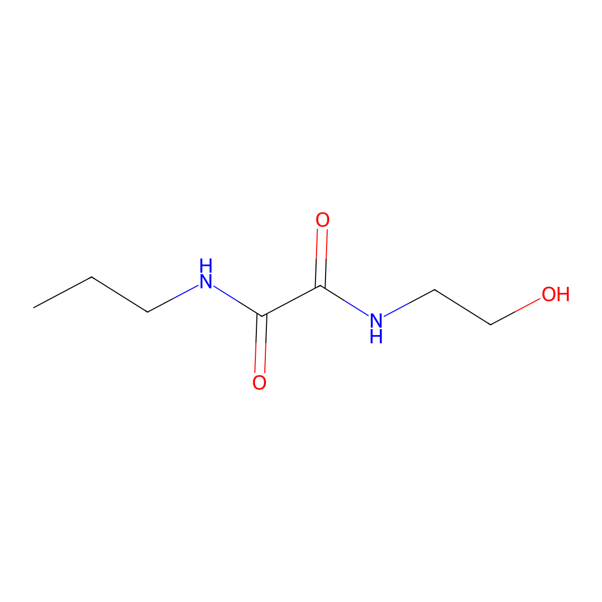 N-(2-hydroxyethyl)-N'-propylethanediamide molecular structure, CAS 736942-25-9