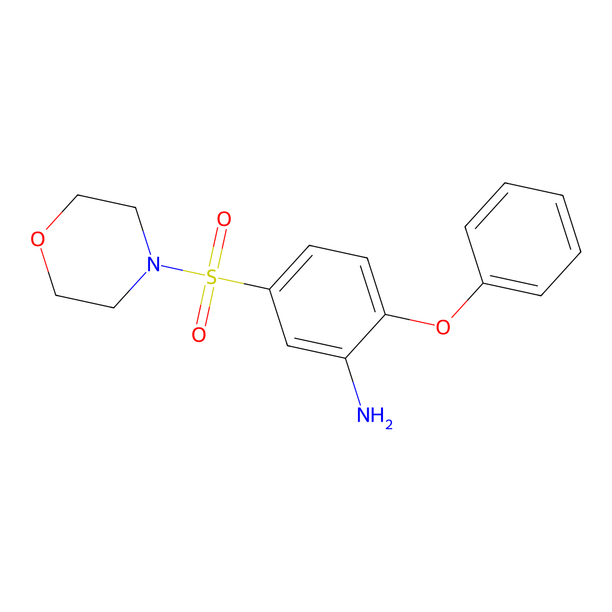 5-(Morpholine-4-sulfonyl)-2-phenoxyaniline molecular structure, CAS 736948-90-6