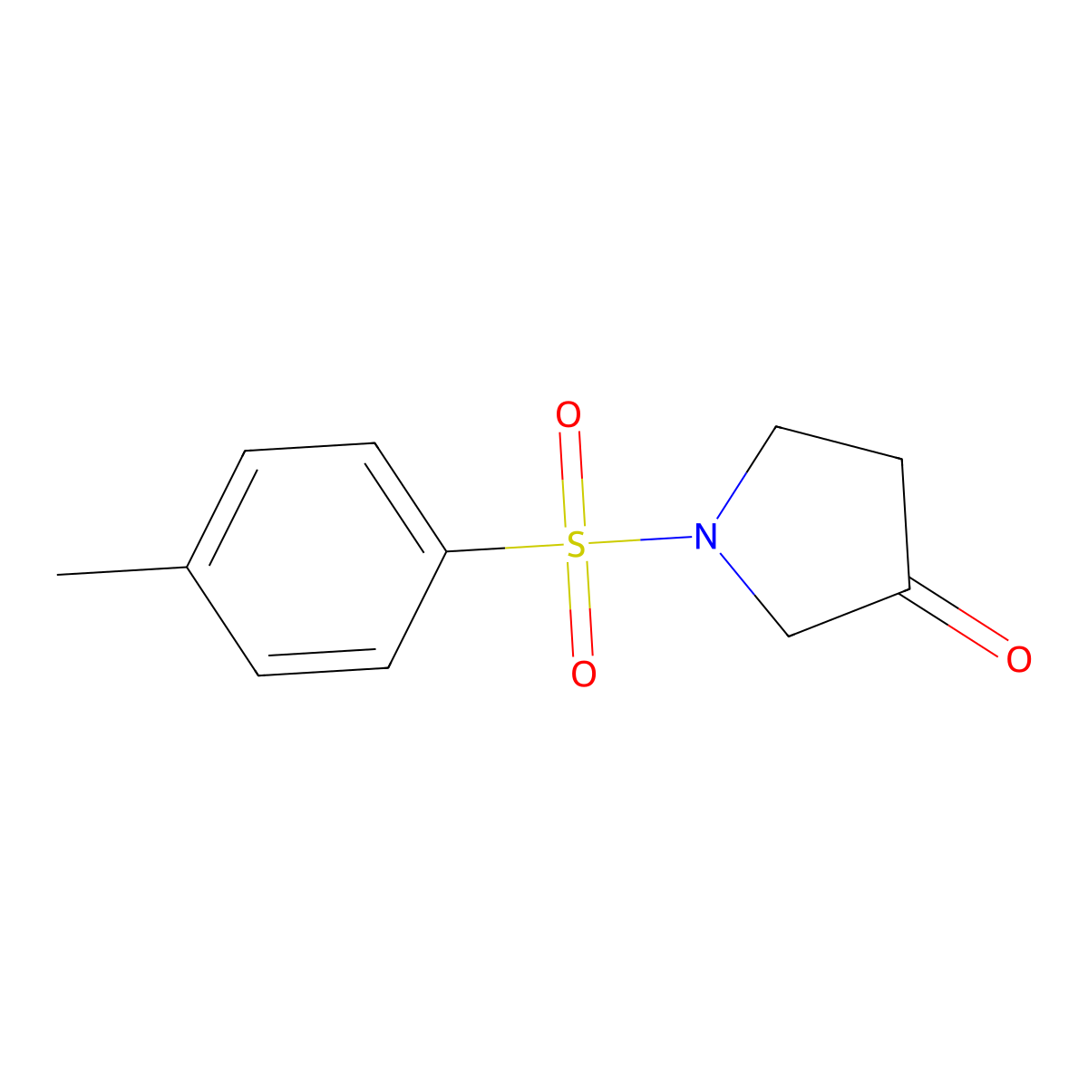 1-(4-Tolylsulfonyl)pyrrolidin-3-one molecular structure, CAS 73696-28-3