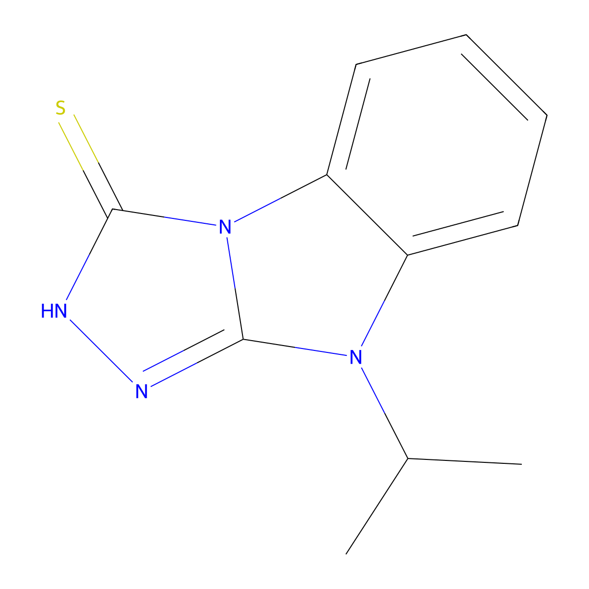 7-(Propan-2-yl)-2,4,5,7-tetraazatricyclo[6.4.0.0,2,6]dodeca-1(12),3,5,8,10-pentaene-3-thiol molecular structure, CAS 736960-52-4