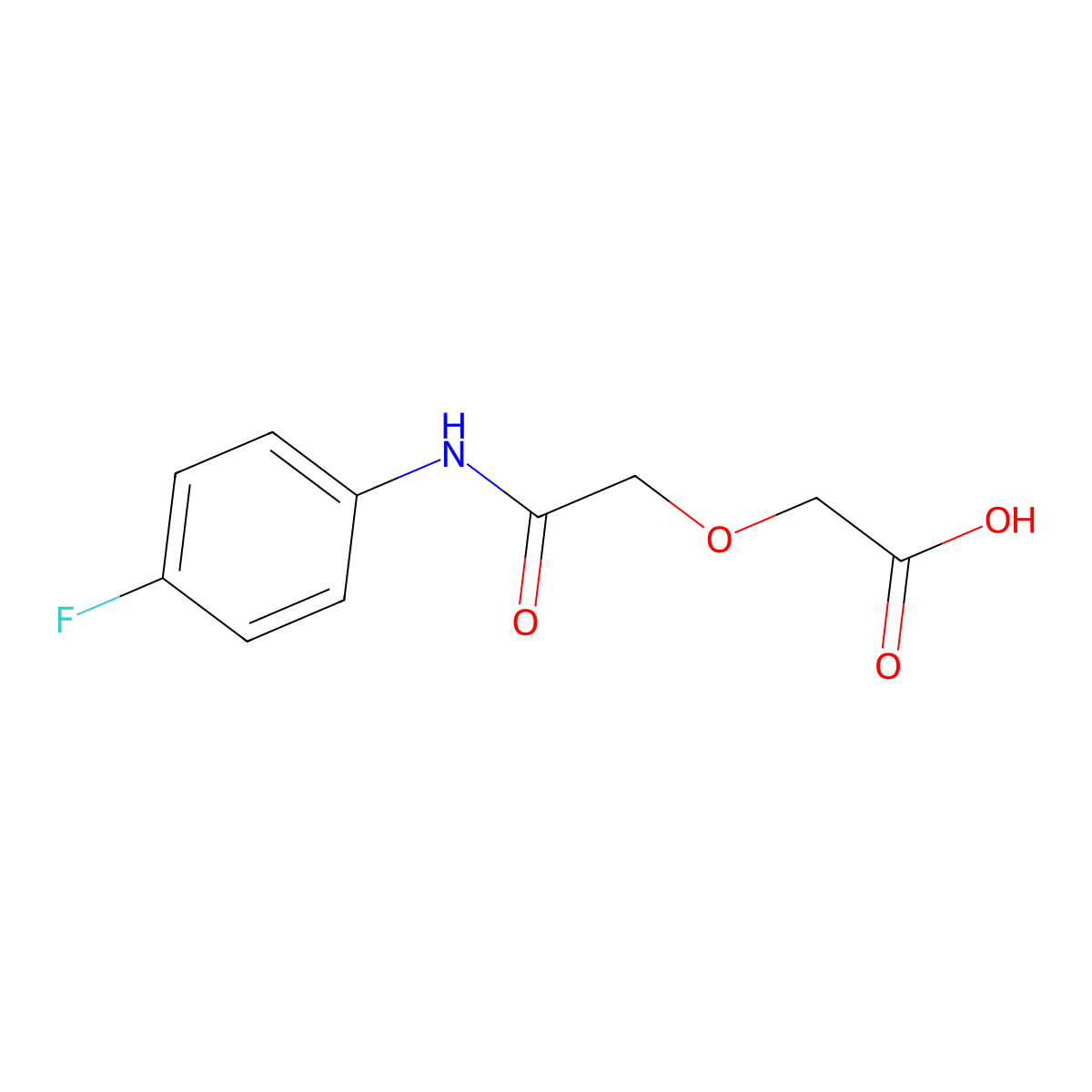 [2-(4-Fluoroanilino)-2-oxoethoxy]acetic acid molecular structure, CAS 736966-09-9