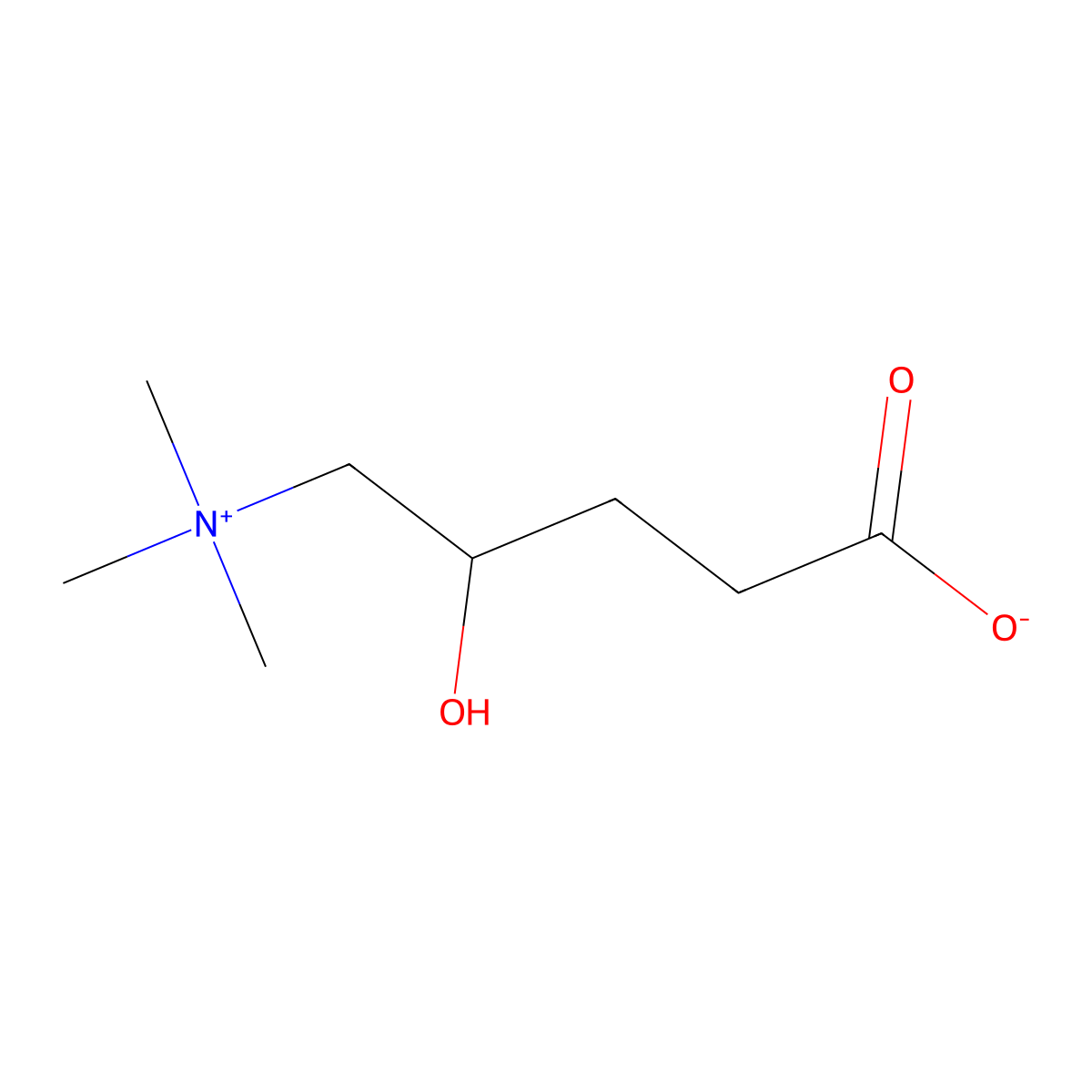 4-Hydroxy-5-(trimethylazaniumyl)pentanoate molecular structure, CAS 73697-53-7