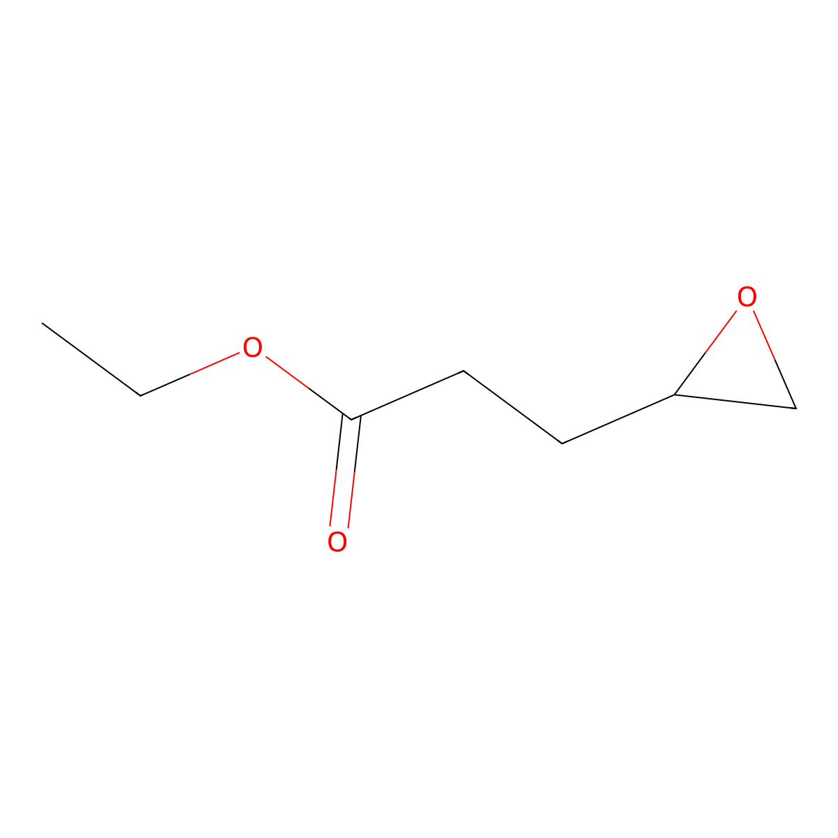 Ethyl 3-(oxiran-2-yl)propanoate molecular structure, CAS 73697-60-6