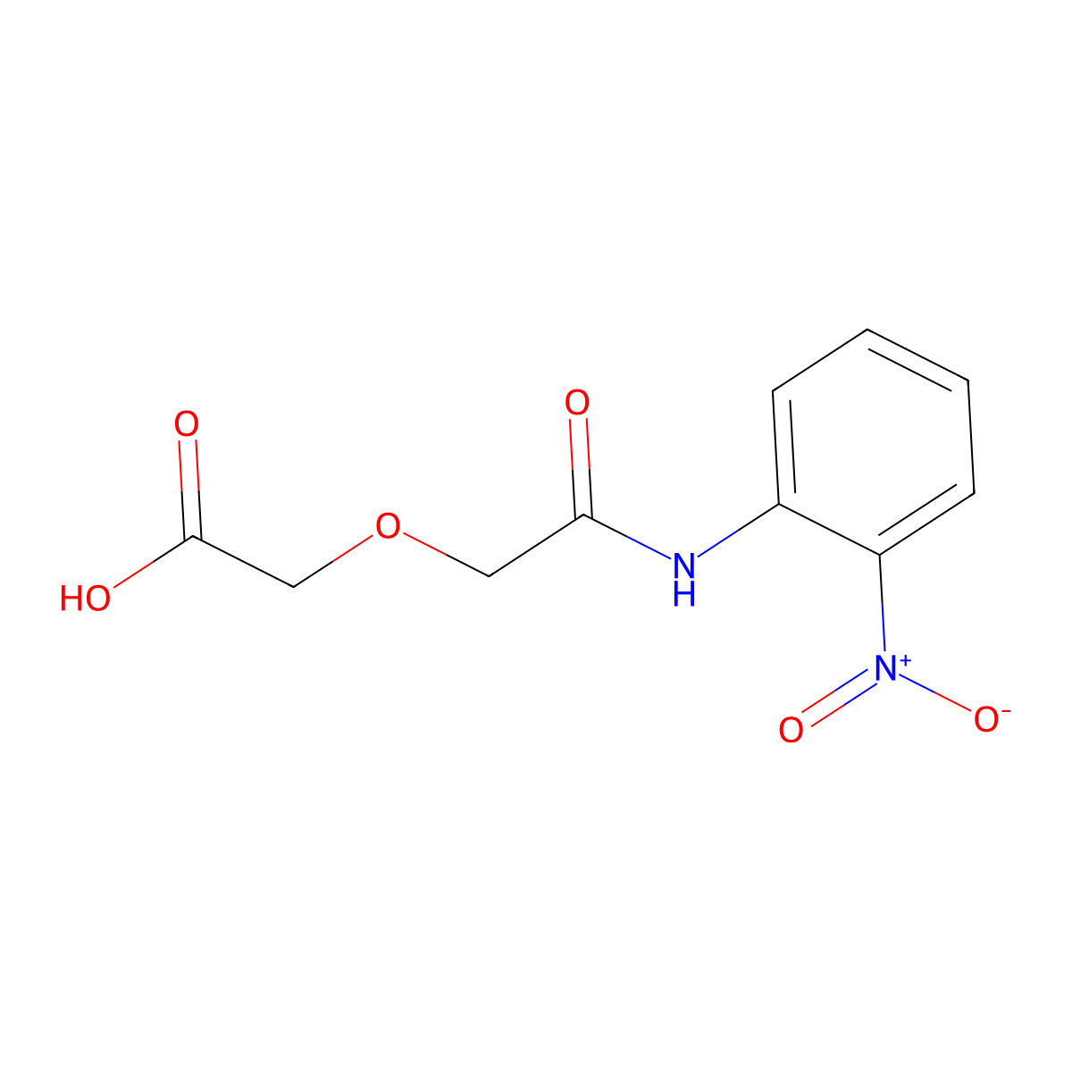 {2-[(2-Nitrophenyl)amino]-2-oxoethoxy}acetic acid molecular structure, CAS 736972-55-7