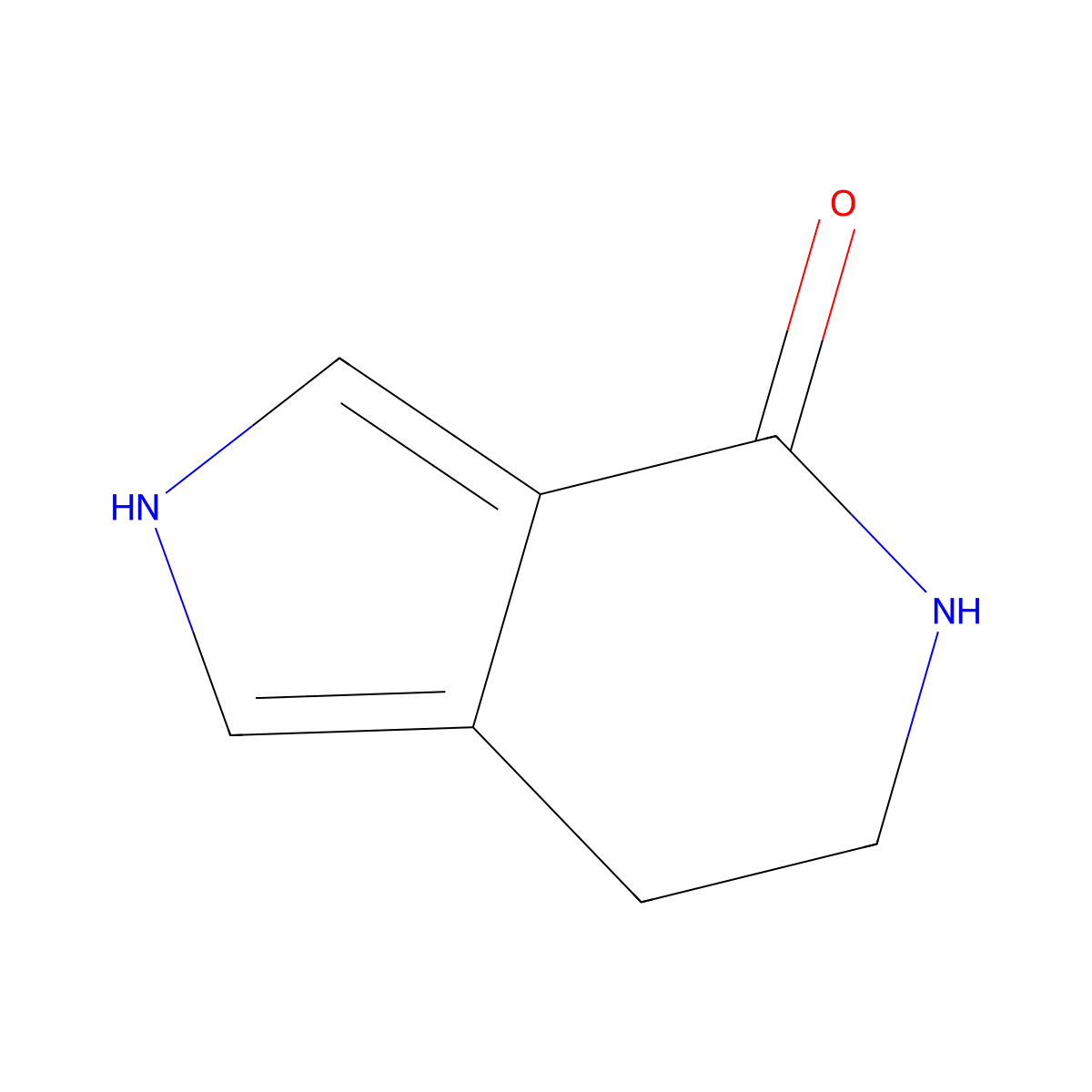 2H,4H,5H,6H,7H-pyrrolo(3,4-c)pyridin-4-one molecular structure, CAS 736990-47-9