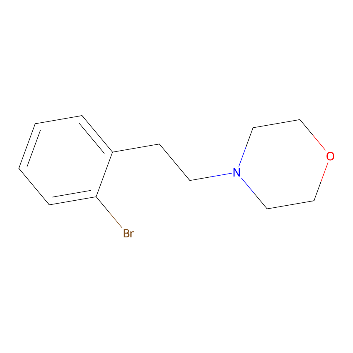 4-(2-Bromophenethyl)morpholine molecular structure, CAS 736991-23-4
