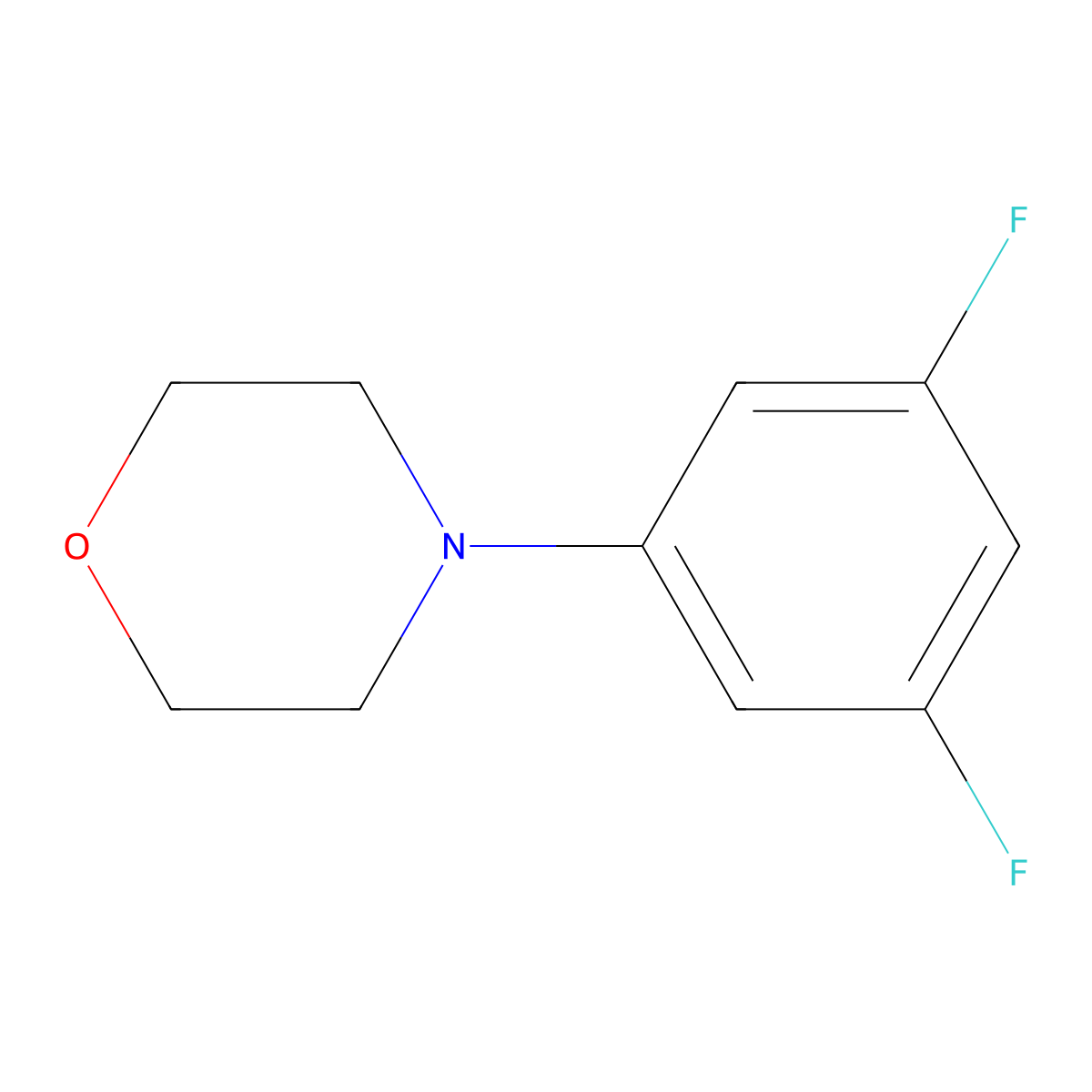 4-(3,5-Difluorophenyl)morpholine molecular structure, CAS 736991-31-4