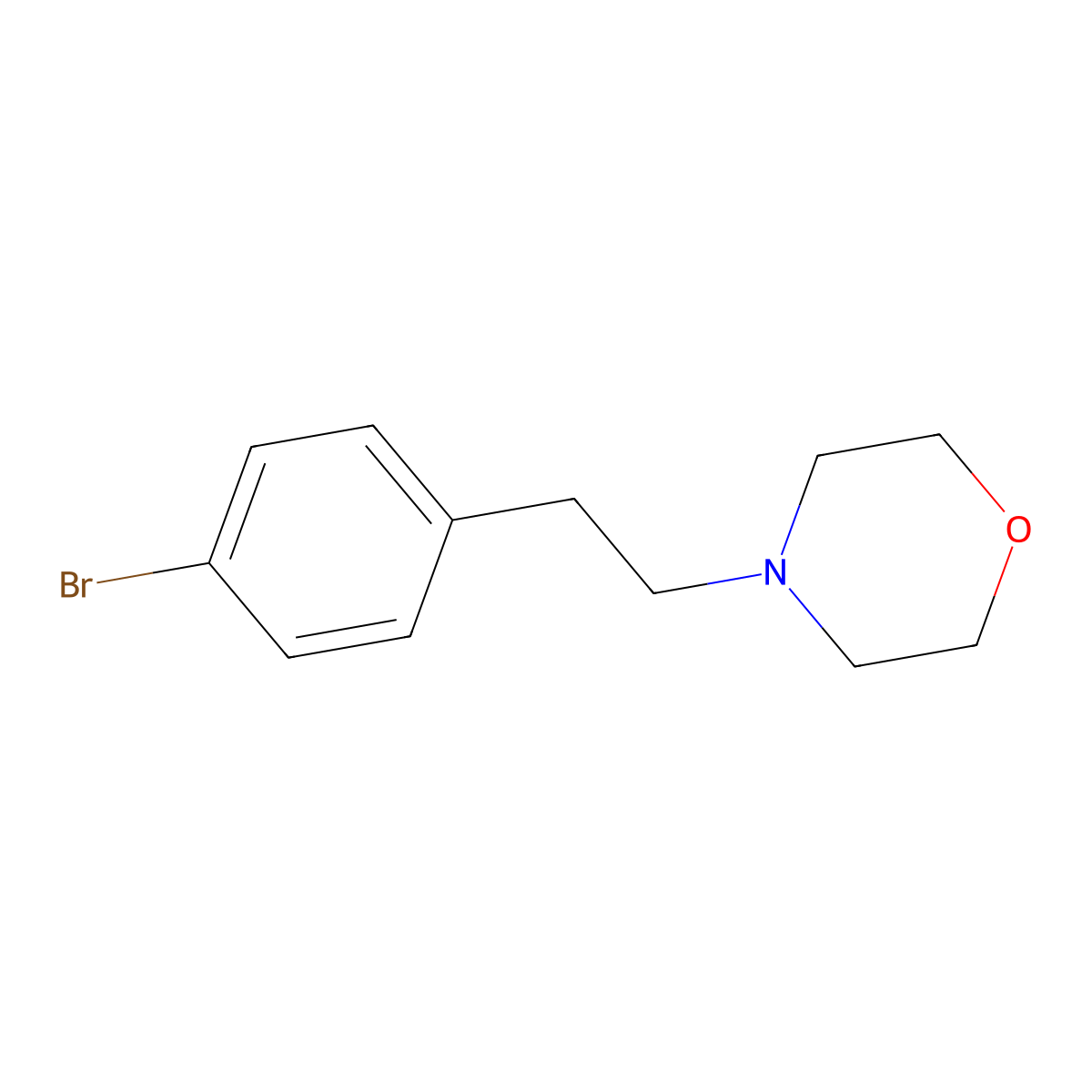 4-(4-Bromophenethyl)morpholine molecular structure, CAS 736991-39-2