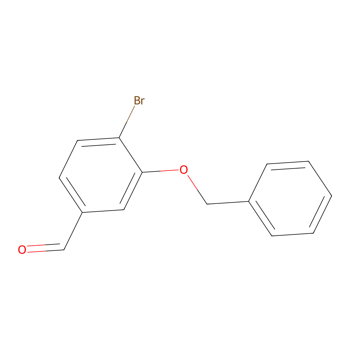 3-(Benzyloxy)-4-bromobenzaldehyde molecular structure, CAS 736992-48-6