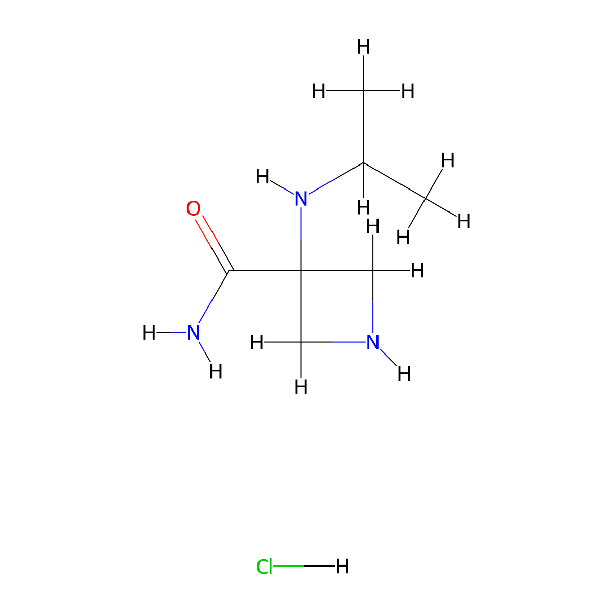 3-(Isopropylamino)azetidine-3-carboxamide hydrochloride molecular structure, CAS 736994-09-5