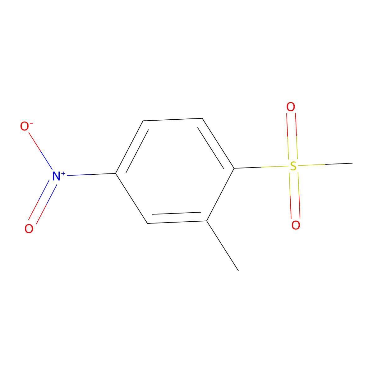 2-(Methylsulfonyl)-5-nitrotoluene molecular structure, CAS 736997-98-1