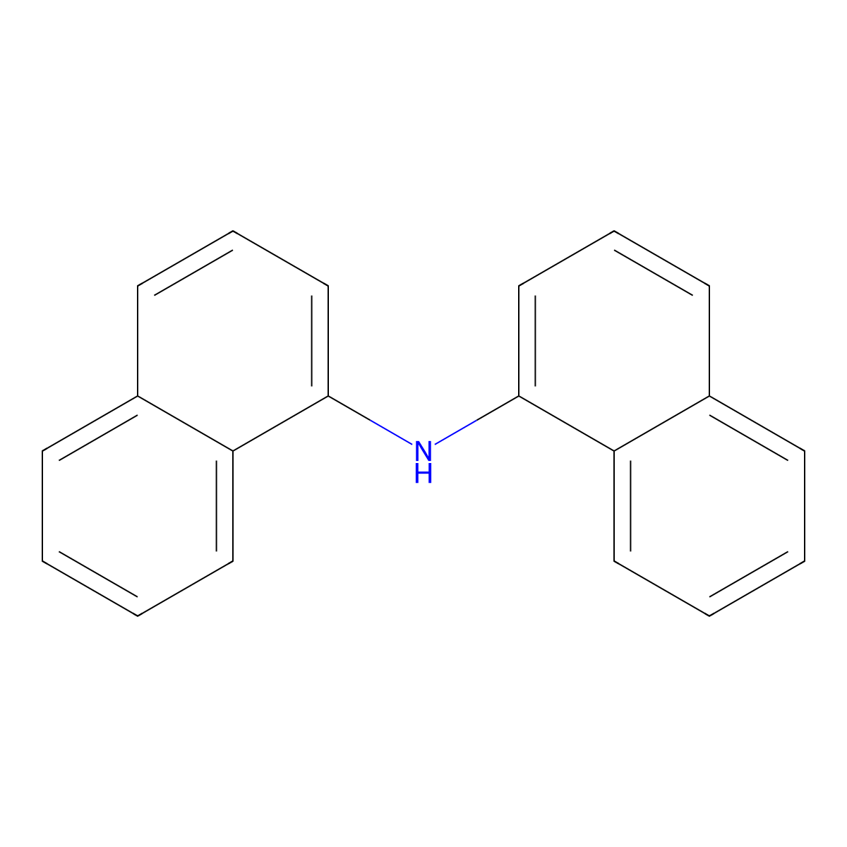 1,1'-Dinaphthylamine molecular structure, CAS 737-89-3