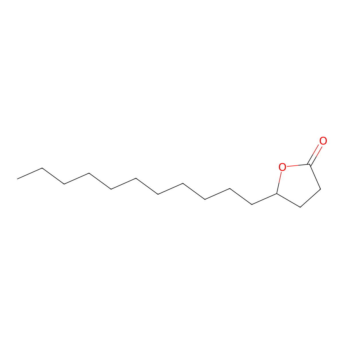 2(3H)-Furanone, dihydro-5-undecyl- molecular structure, CAS 7370-42-5