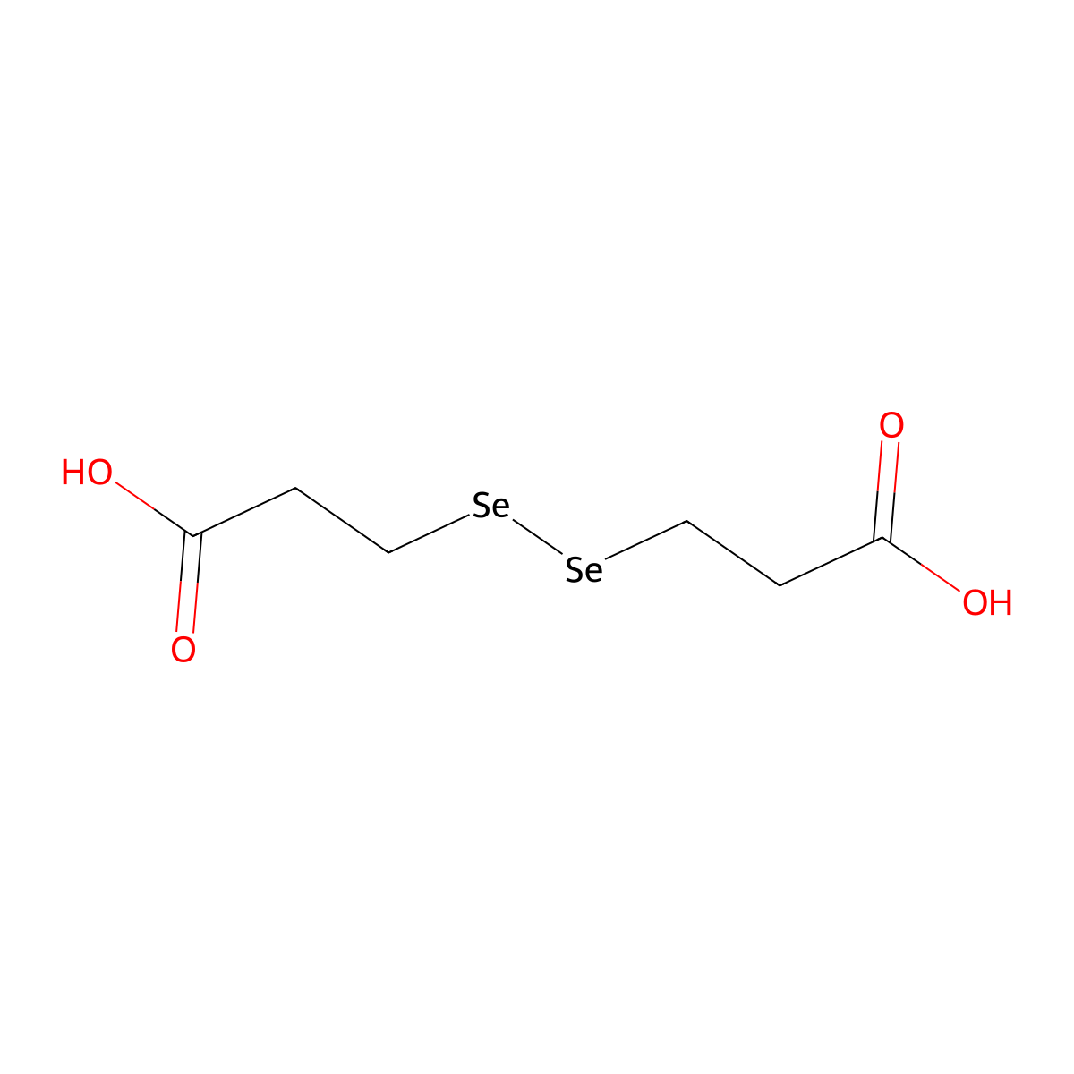 3,3'-Diselenodipropionic acid molecular structure, CAS 7370-58-3
