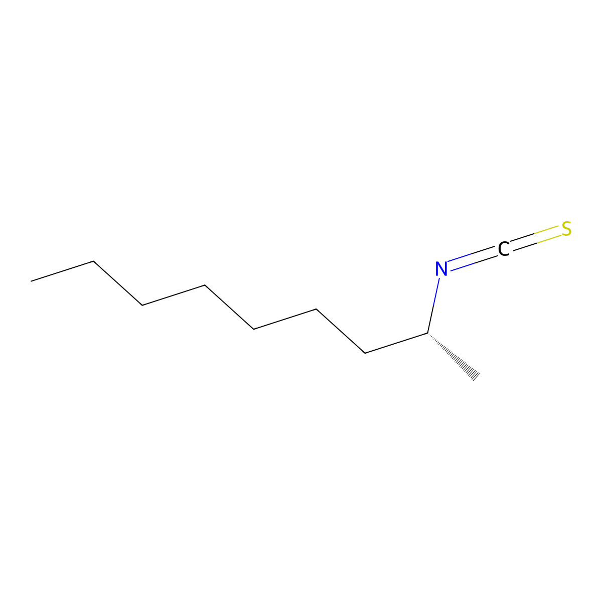 (2R)-2-Isothiocyanatononane molecular structure, CAS 737000-85-0