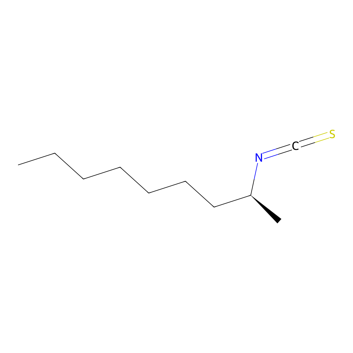 (2S)-2-Isothiocyanatononane molecular structure, CAS 737000-86-1