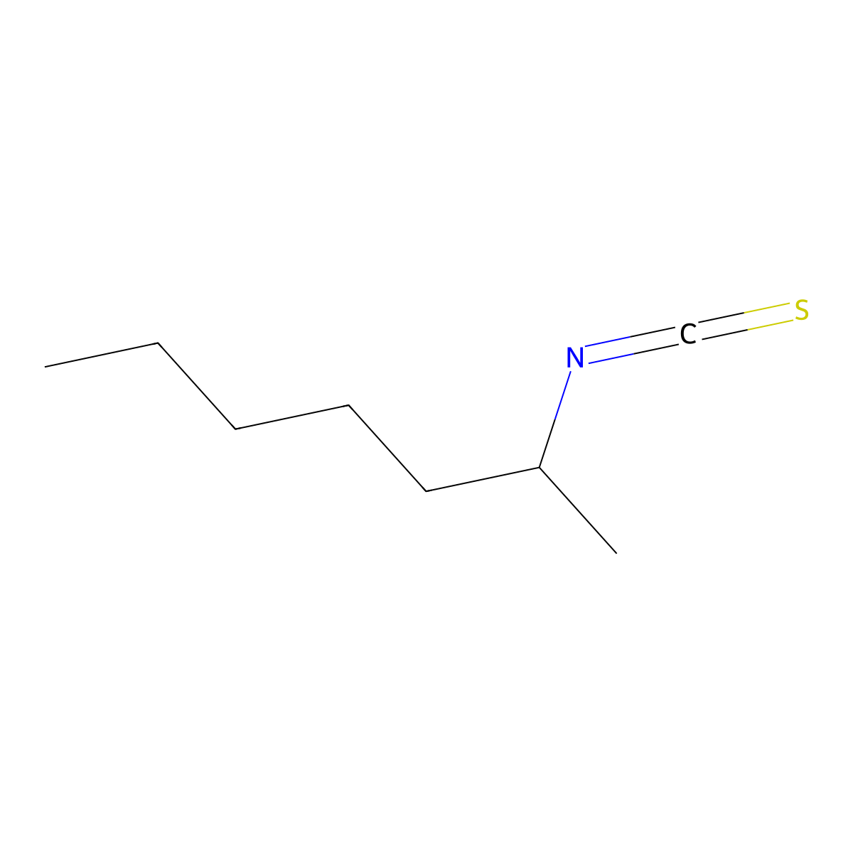 (2R)-2-Isothiocyanatoheptane molecular structure, CAS 737000-93-0