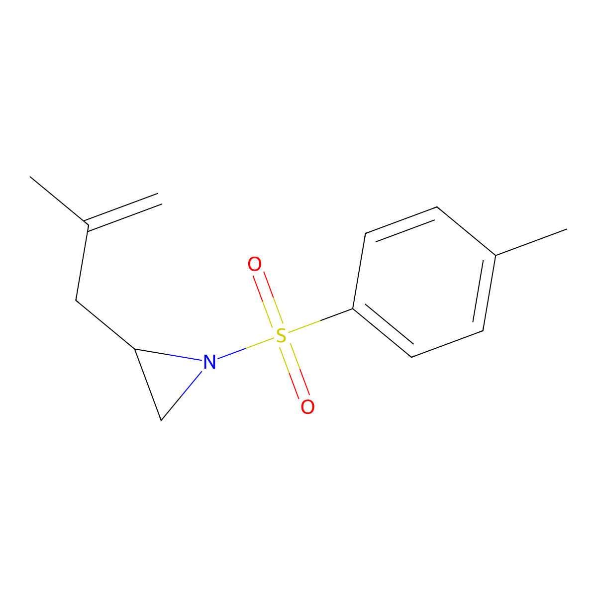 1-(4-Methylbenzenesulfonyl)-2-(2-methylprop-2-en-1-yl)aziridine molecular structure, CAS 737008-52-5