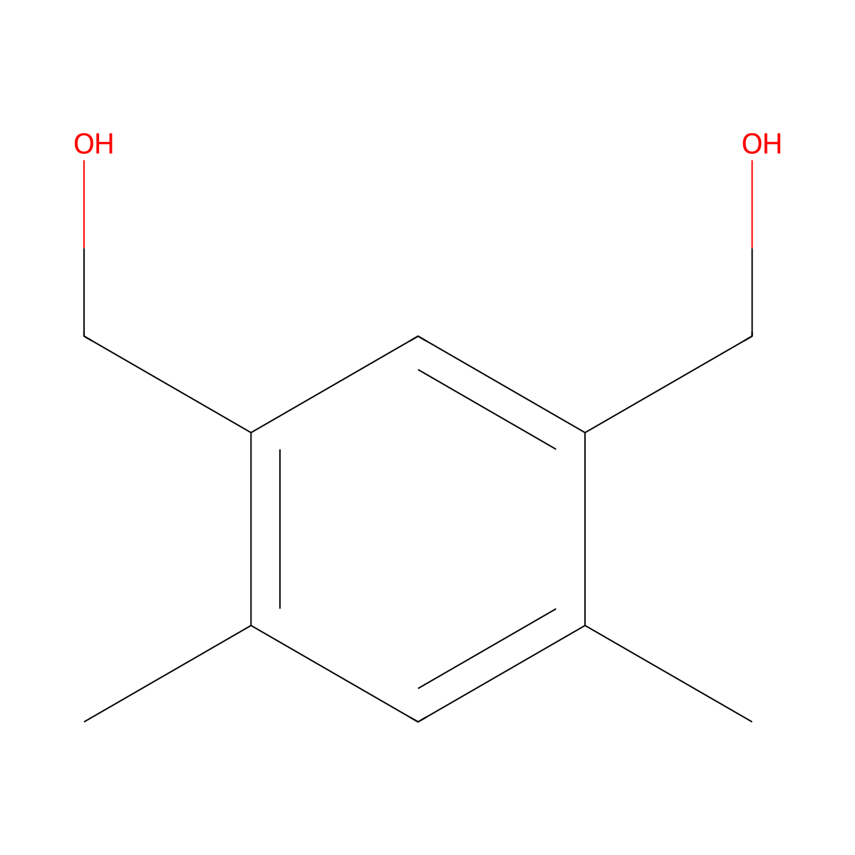 1,3-Benzenedimethanol, 4,6-dimethyl- molecular structure, CAS 7371-81-5