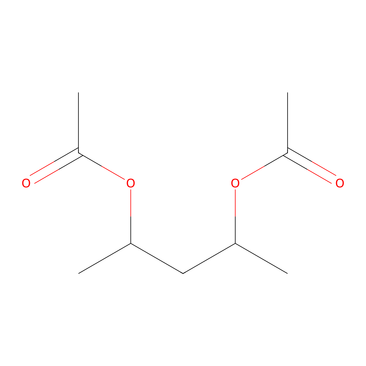 2,4-Diacetoxypentane molecular structure, CAS 7371-86-0