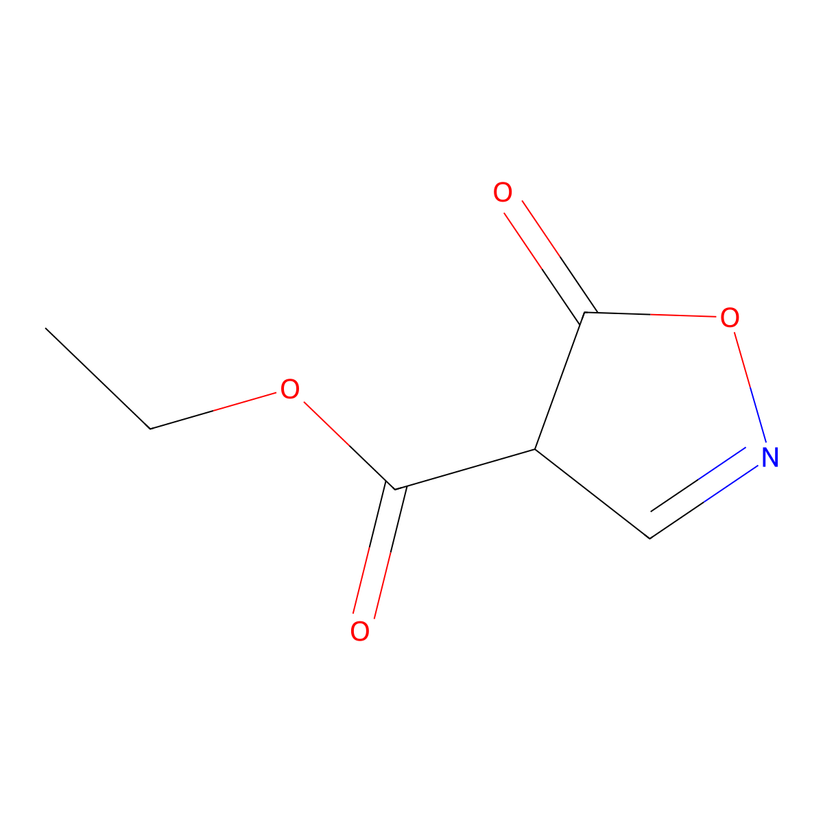 Ethyl 5-oxo-4,5-dihydroisoxazole-4-carboxylate molecular structure, CAS 73710-42-6