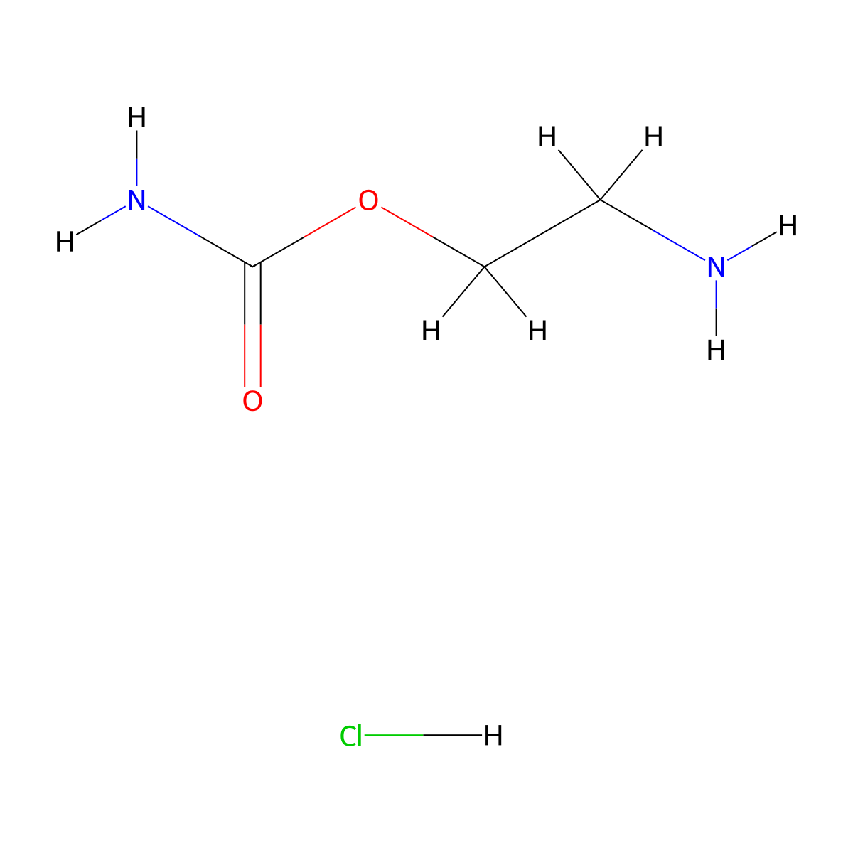 2-Aminoethyl carbamate hydrochloride molecular structure, CAS 73711-22-5