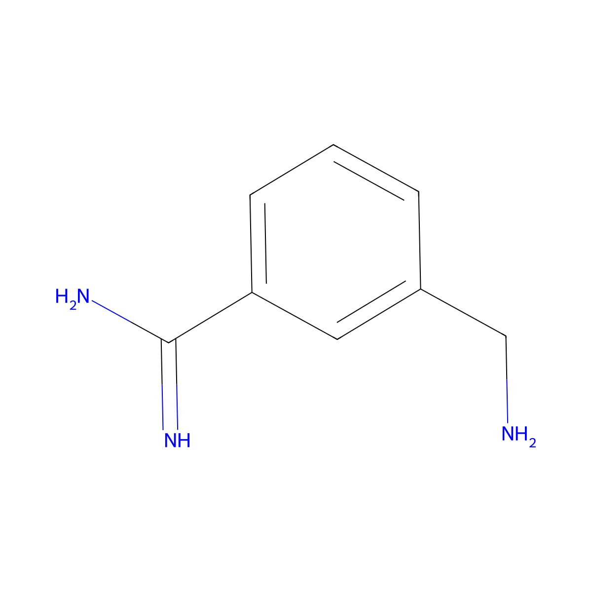 3-(Aminomethyl)benzimidamide molecular structure, CAS 73711-52-1