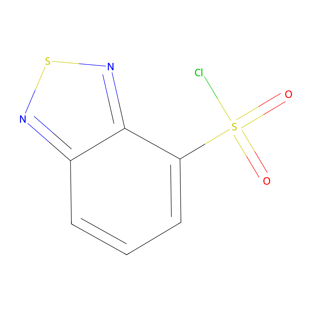 2,1,3-Benzothiadiazole, 4-chlorosulfonyl- molecular structure, CAS 73713-79-8