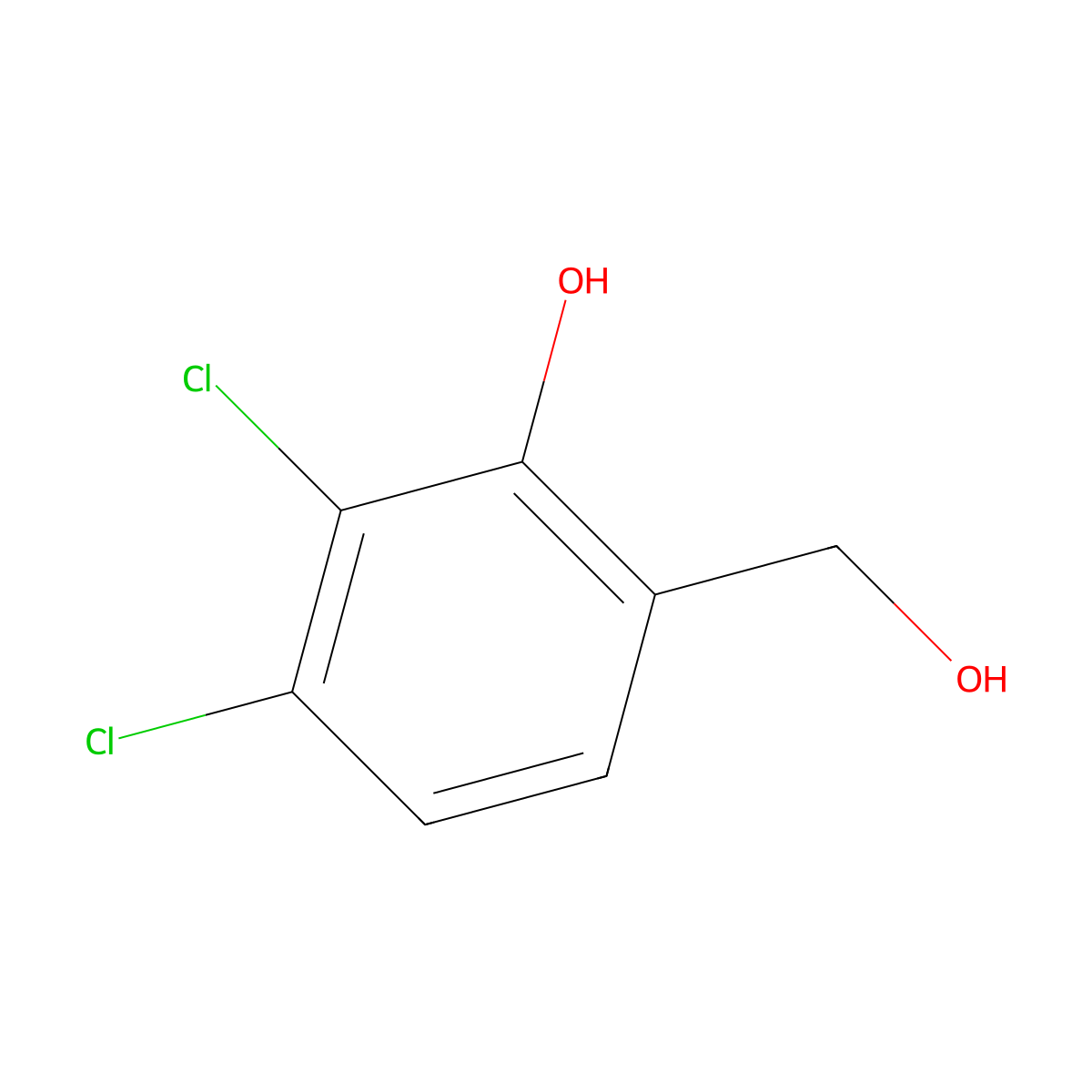 2,3-Dichloro-6-(hydroxymethyl)phenol molecular structure, CAS 73713-96-9