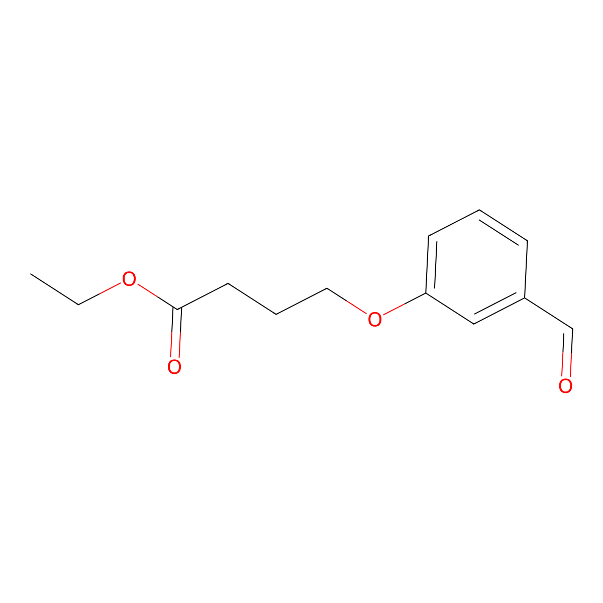 Ethyl 4-(3-formylphenoxy)butanoate molecular structure, CAS 73718-01-1