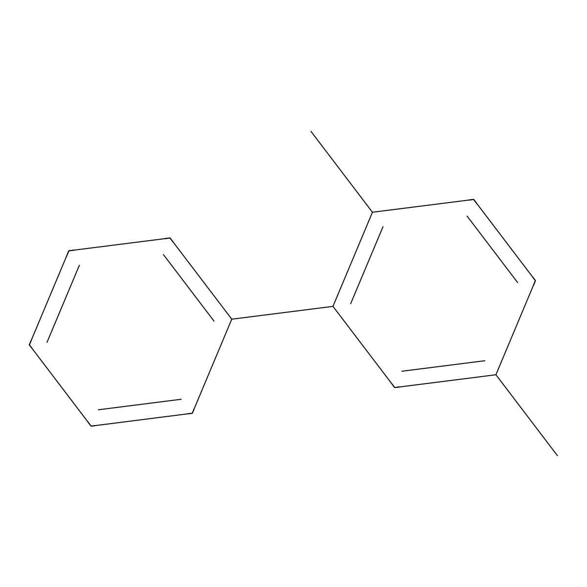 2,5-Dimethylbiphenyl molecular structure, CAS 7372-85-2