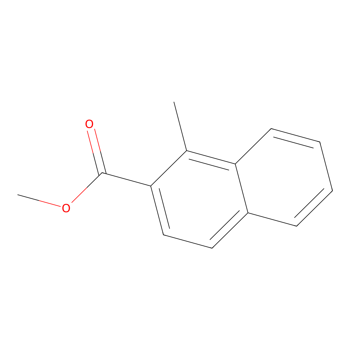 Methyl 1-methylnaphthalene-2-carboxylate molecular structure, CAS 73721-17-2