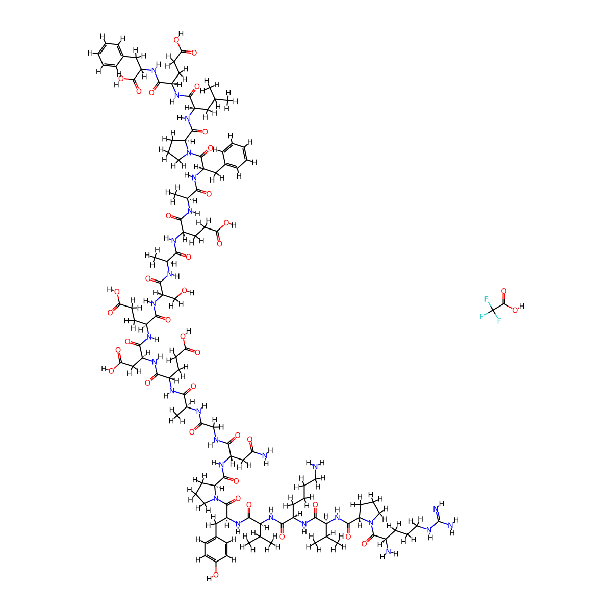 Adrenocorticotropic Hormone (ACTH) (18-39), human TFA molecular structure, CAS 73724-75-1