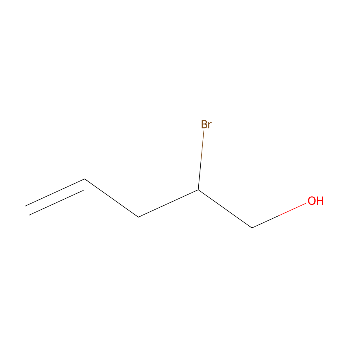 2-Bromopent-4-en-1-ol molecular structure, CAS 73727-38-5