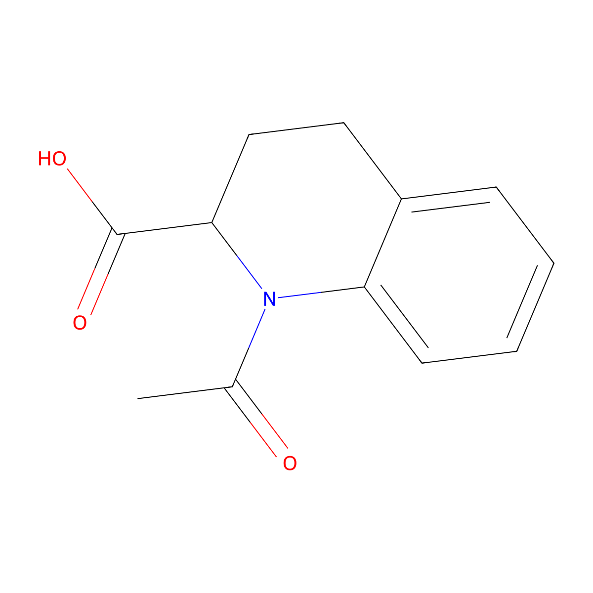 1-Acetyl-1,2,3,4-tetrahydroquinoline-2-carboxylic acid molecular structure, CAS 73728-18-4