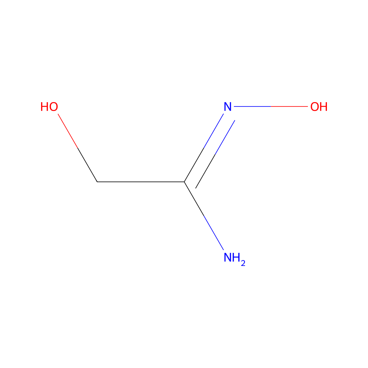 N,2-dihydroxyethanimidamide molecular structure, CAS 73728-45-7