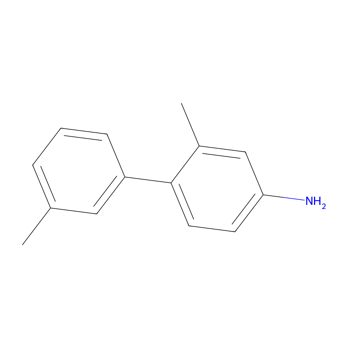 (1,1'-Biphenyl)-4-amine, 2,3'-dimethyl- molecular structure, CAS 73728-77-5
