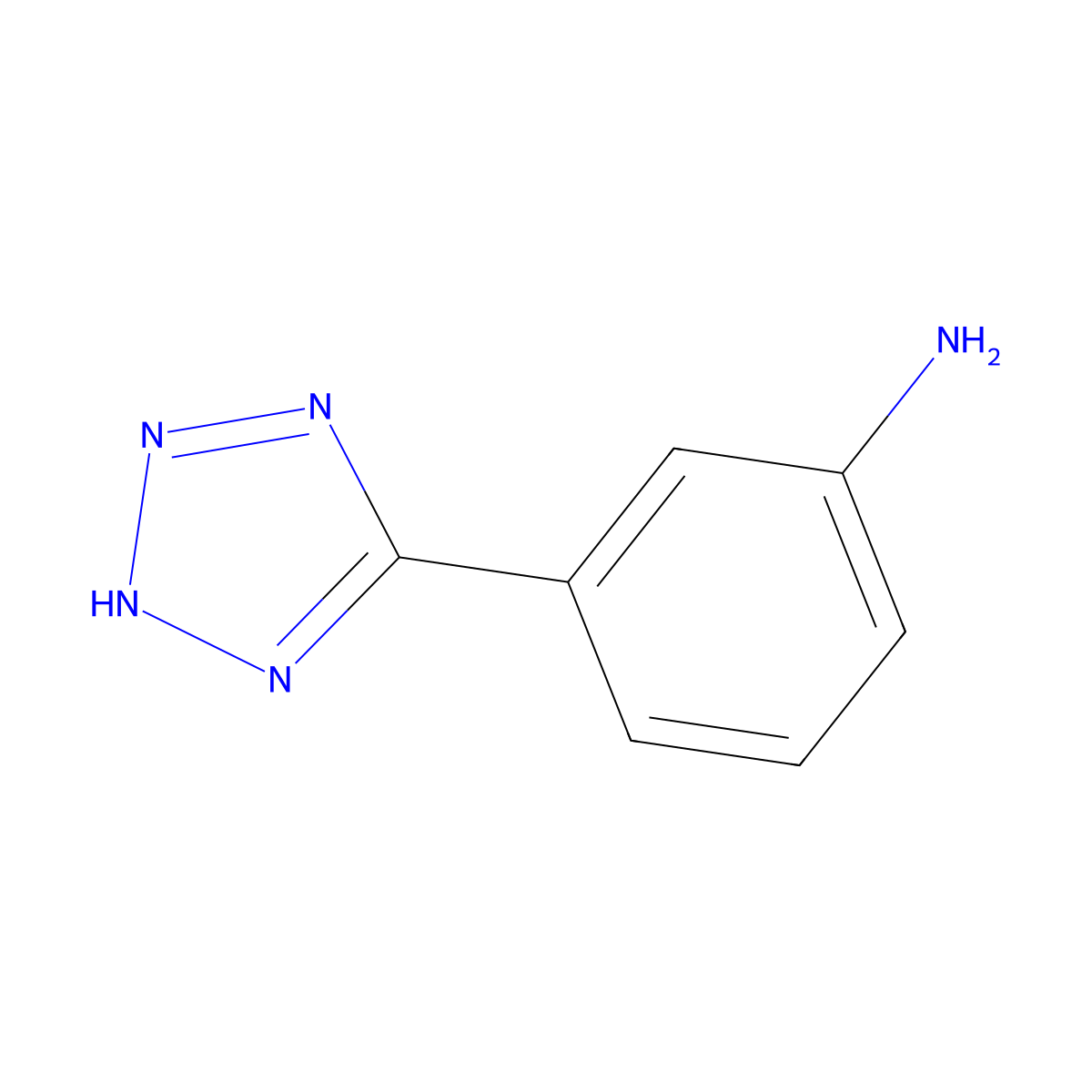 Aniline, 3-(1H-tetrazol-5-yl)- molecular structure, CAS 73732-51-1