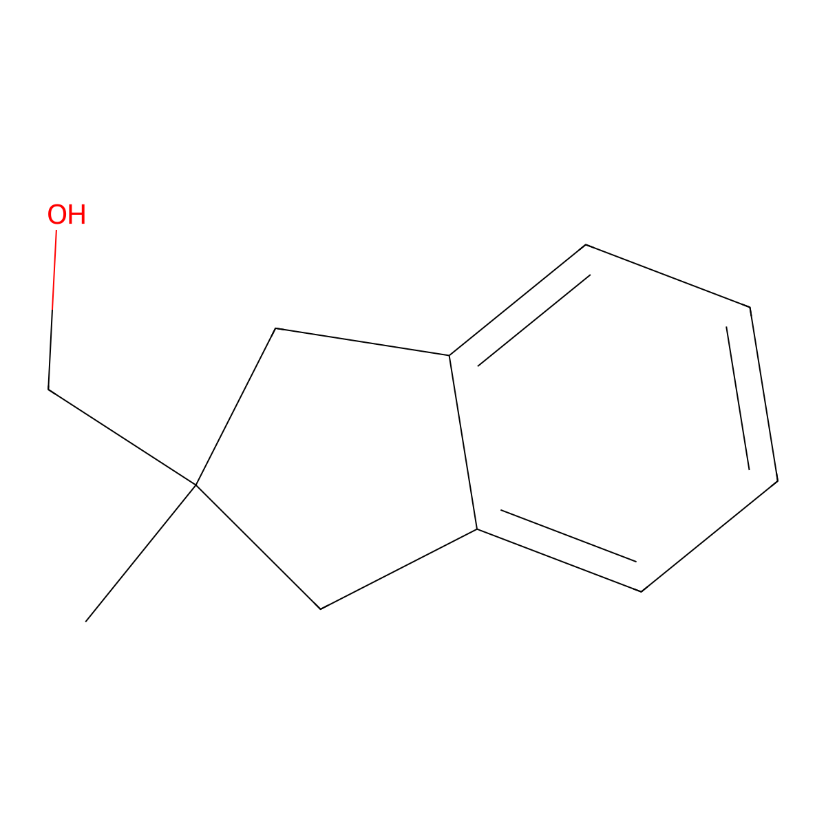 (2-methyl-2,3-dihydro-1H-inden-2-yl)methanol molecular structure, CAS 73739-59-0