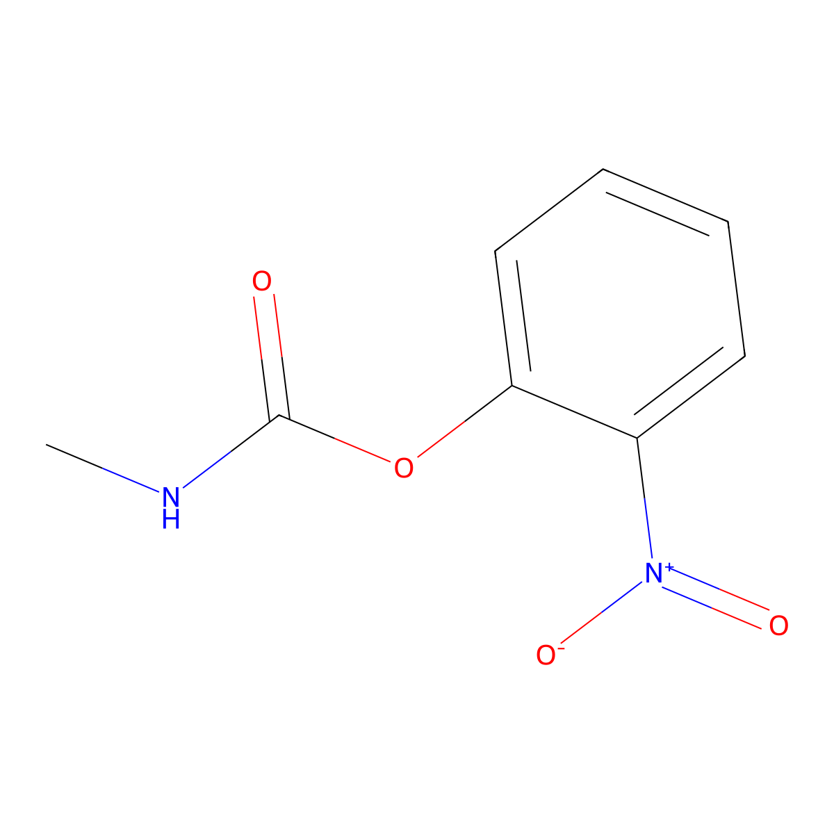 2-Nitrophenyl N-methylcarbamate molecular structure, CAS 7374-06-3