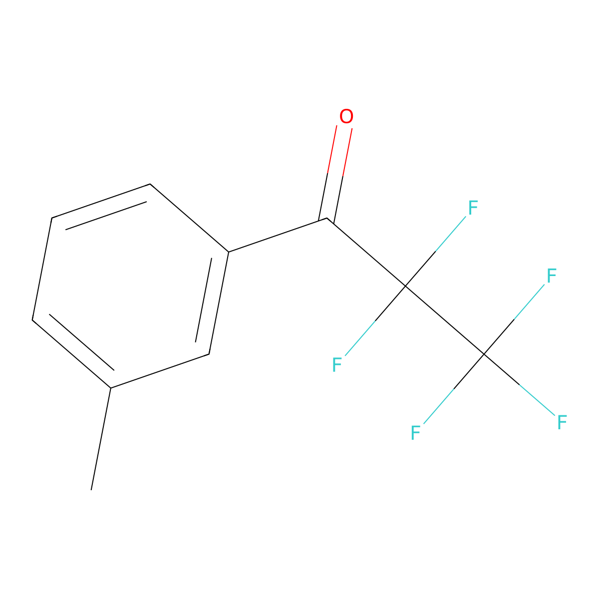2,2,3,3,3-Pentafluoro-1-(3-methylphenyl)-1-propanone molecular structure, CAS 73741-42-1