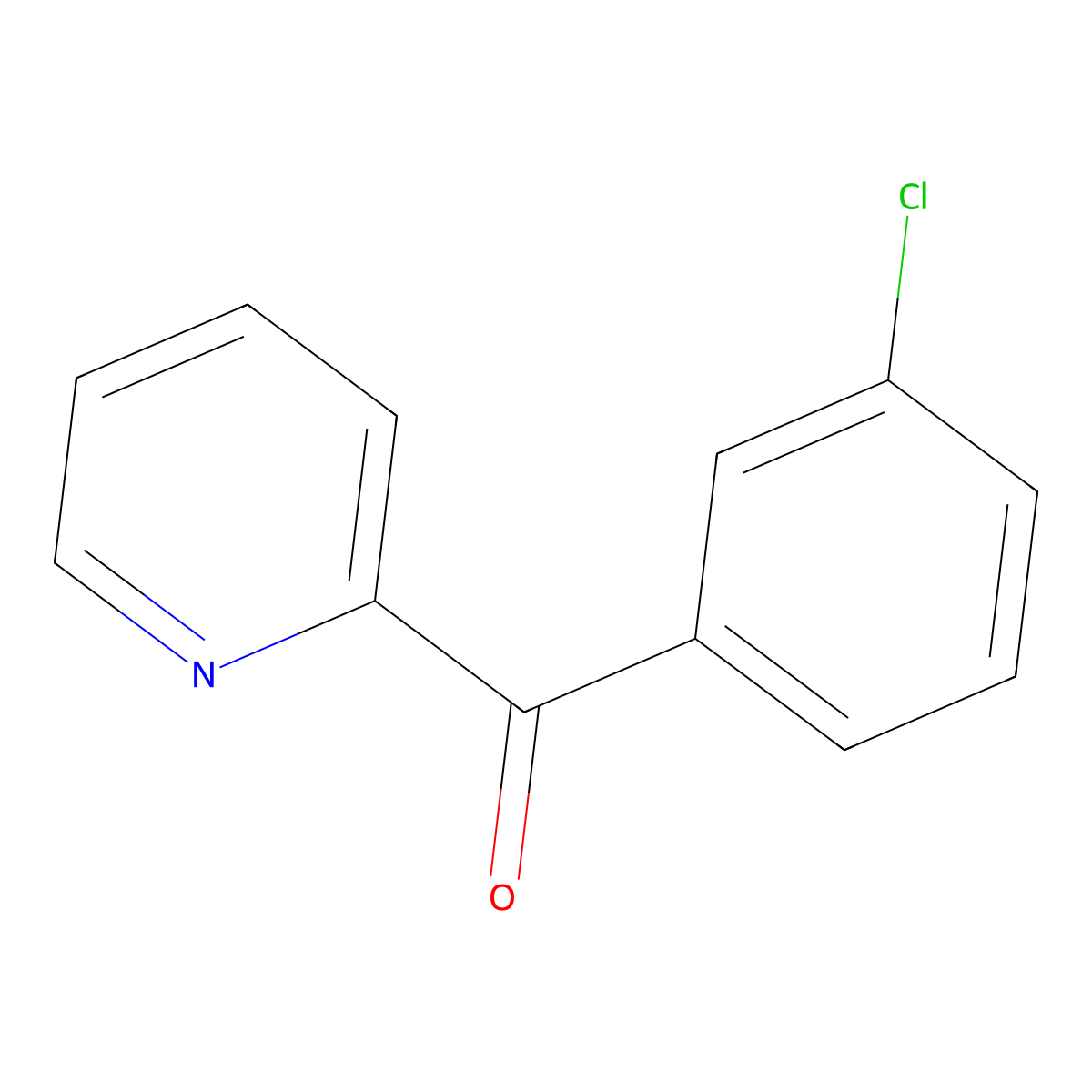 2-(3-Chlorobenzoyl)pyridine molecular structure, CAS 73742-07-1