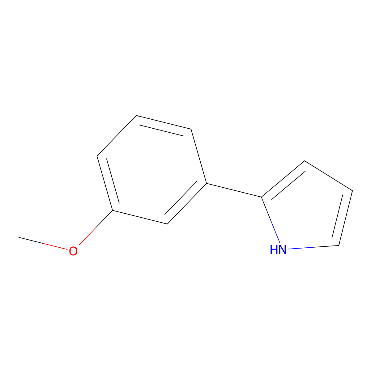 2-(3-Methoxyphenyl)-1H-pyrrole molecular structure, CAS 73742-11-7