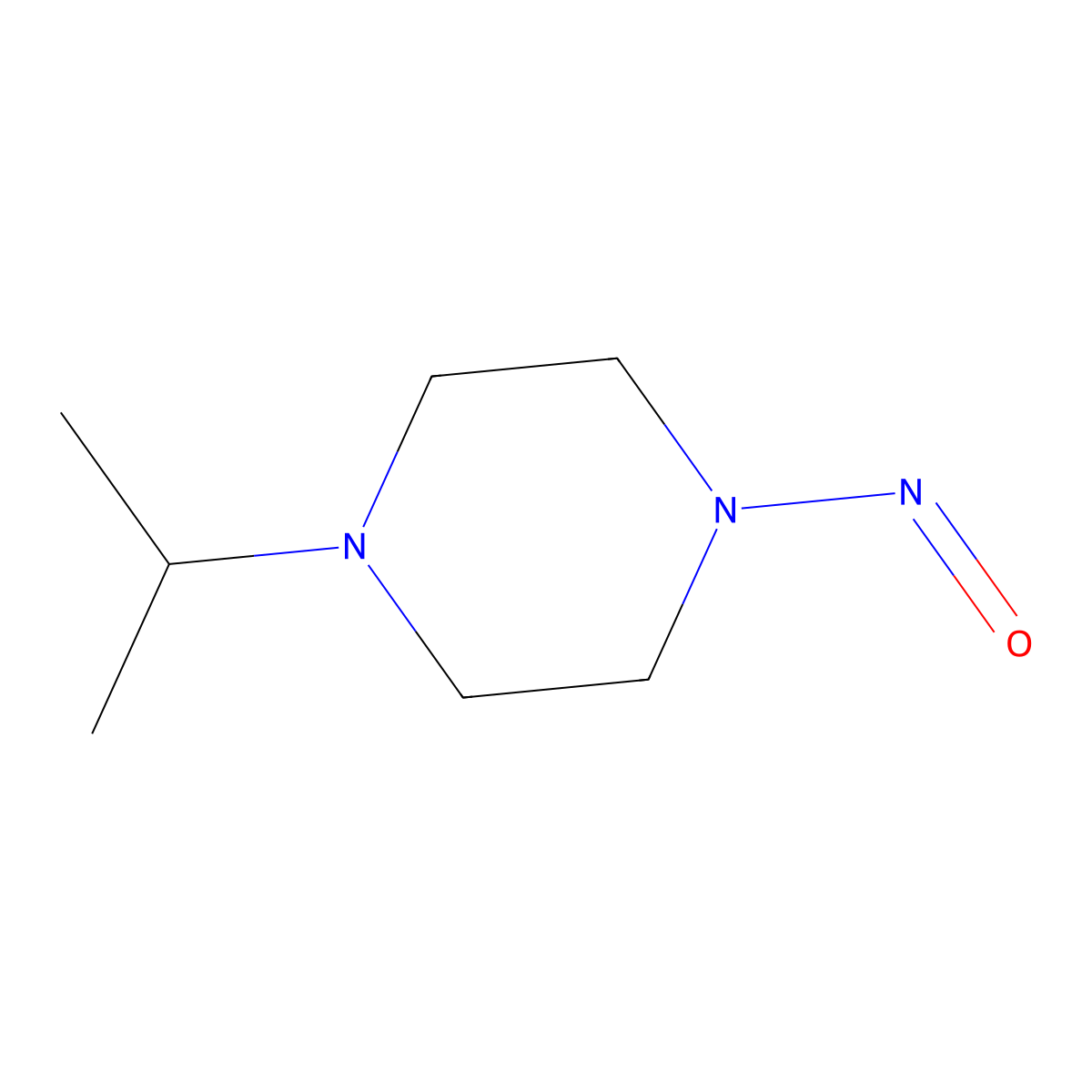 1-Nitroso-4-propan-2-ylpiperazine molecular structure, CAS 73742-54-8