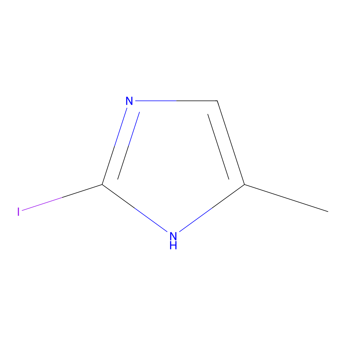 2-Iodo-4-methyl-1H-imidazole molecular structure, CAS 73746-43-7