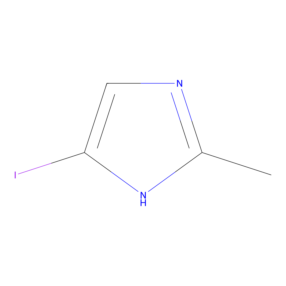 5-Iodo-2-methyl-1H-imidazole molecular structure, CAS 73746-45-9