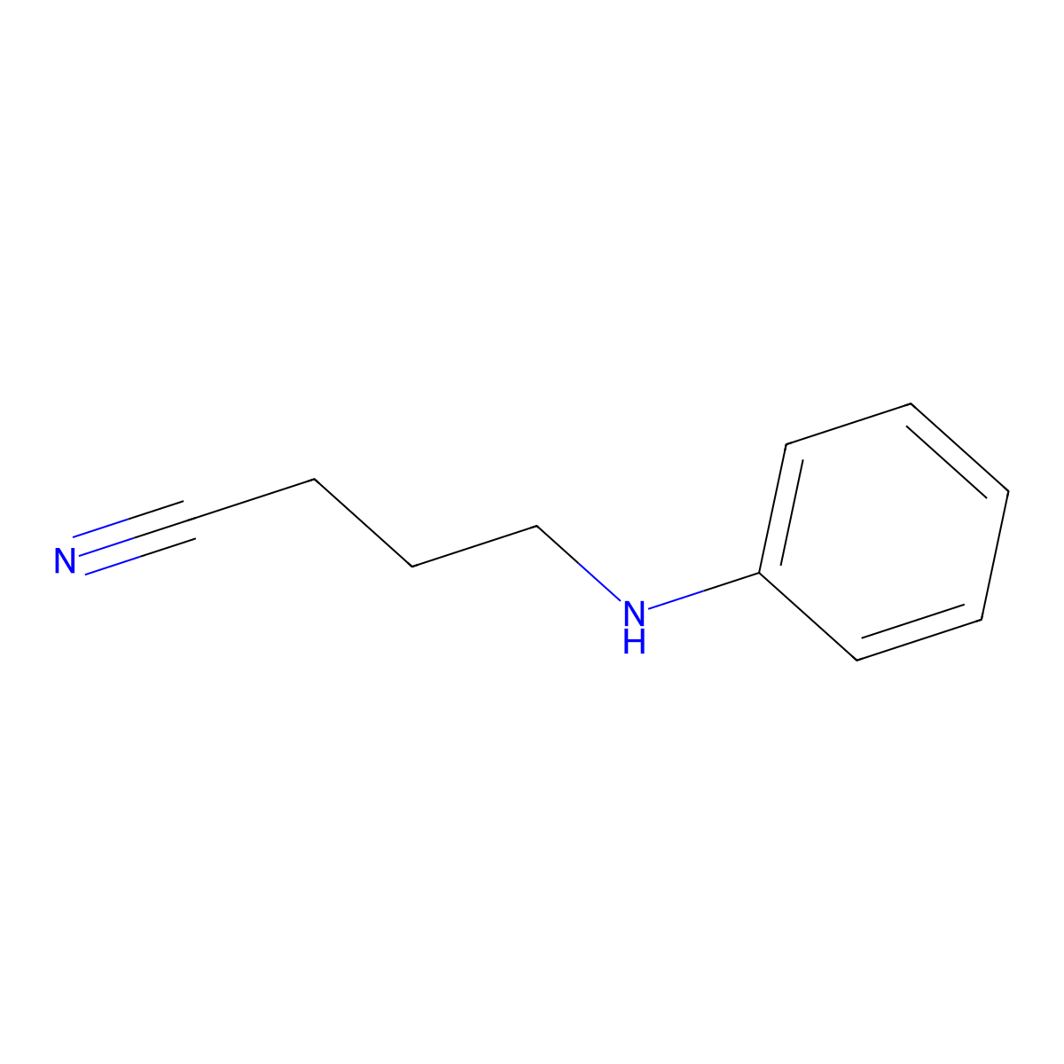 4-Anilino-butyronitrile molecular structure, CAS 73747-25-8